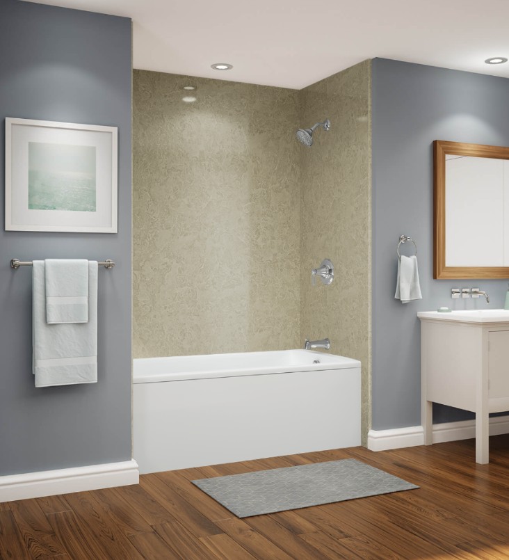 Sandstone-look acrylic wall finish