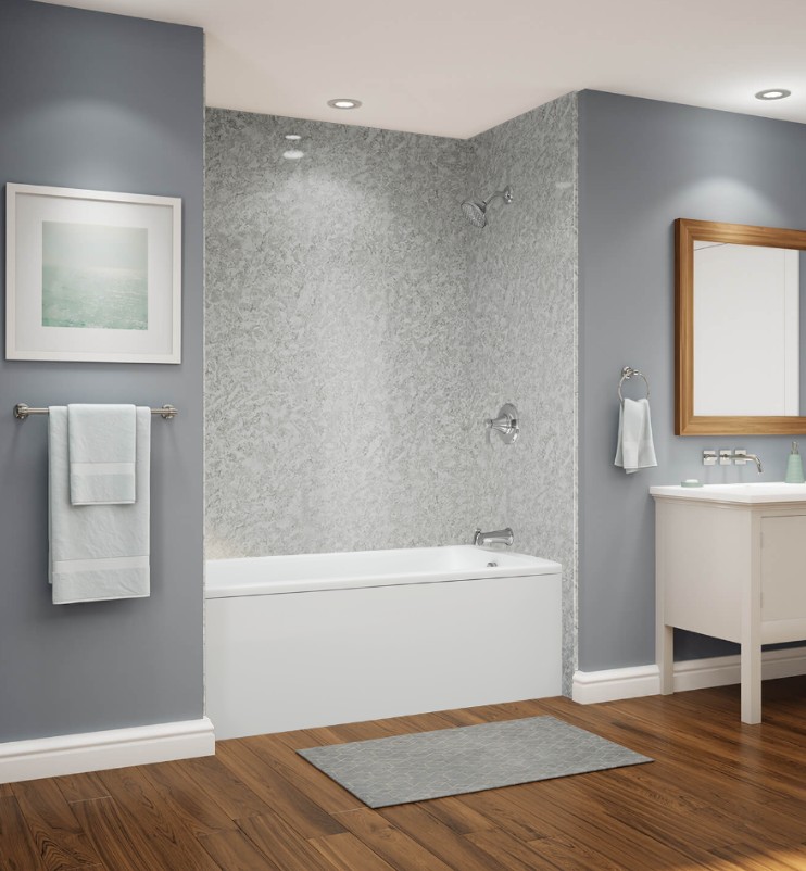 Silverstone-look acrylic wall finish