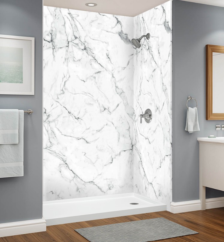 Venatino marble-look acrylic wall finish